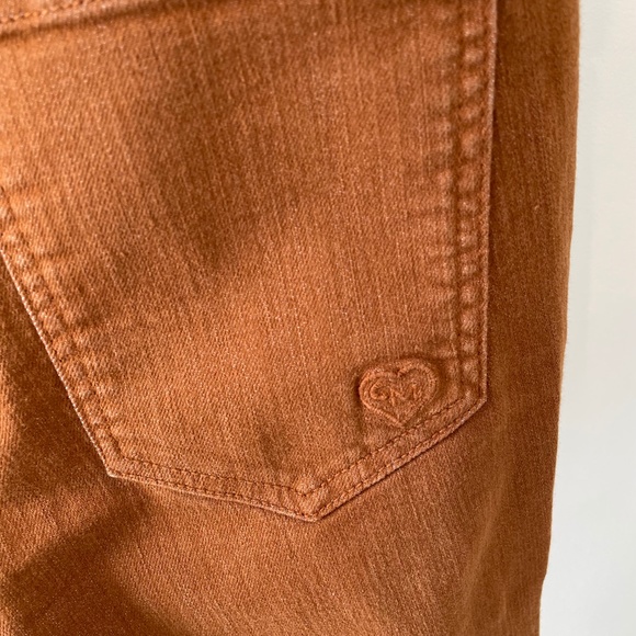 Skinny High Waist Carmar Jeans Brown Tan Copper - Picture 9 of 9
